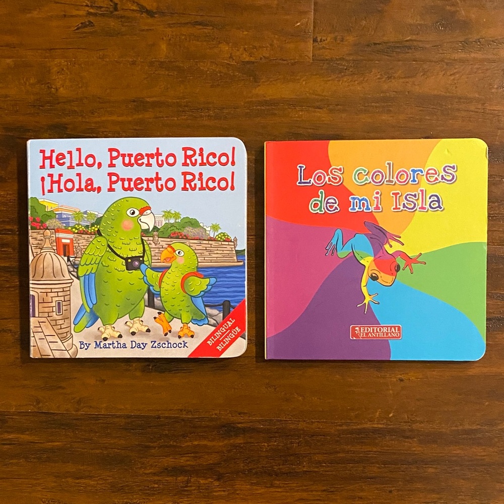 5/$10 Kid Books | Hello Puerto Rico! + Los Colores de Mi Isla - Bilingual Books